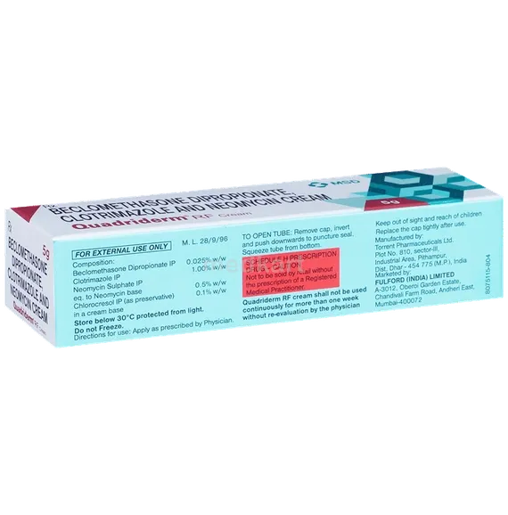 quadriderm rf skin cream 5 gm